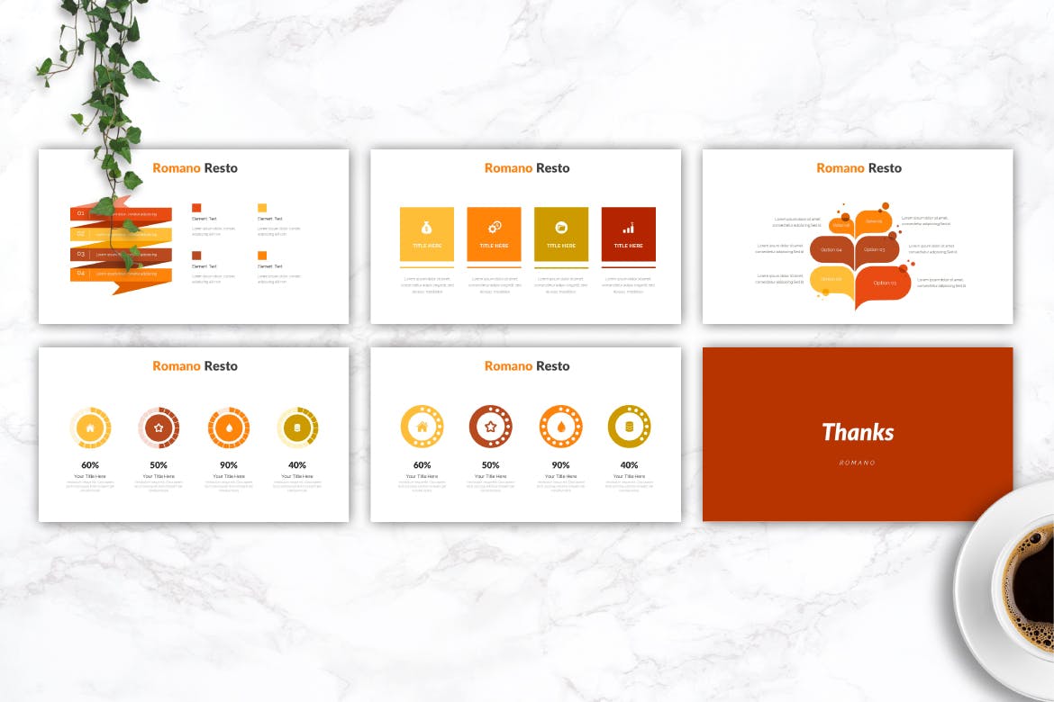 美食餐饮PPT模板 精美ppt模板