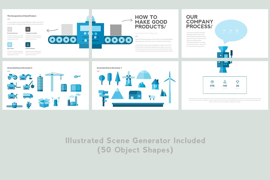 现代风格ppt模板 NOVSKA Modern Powerpoint Template