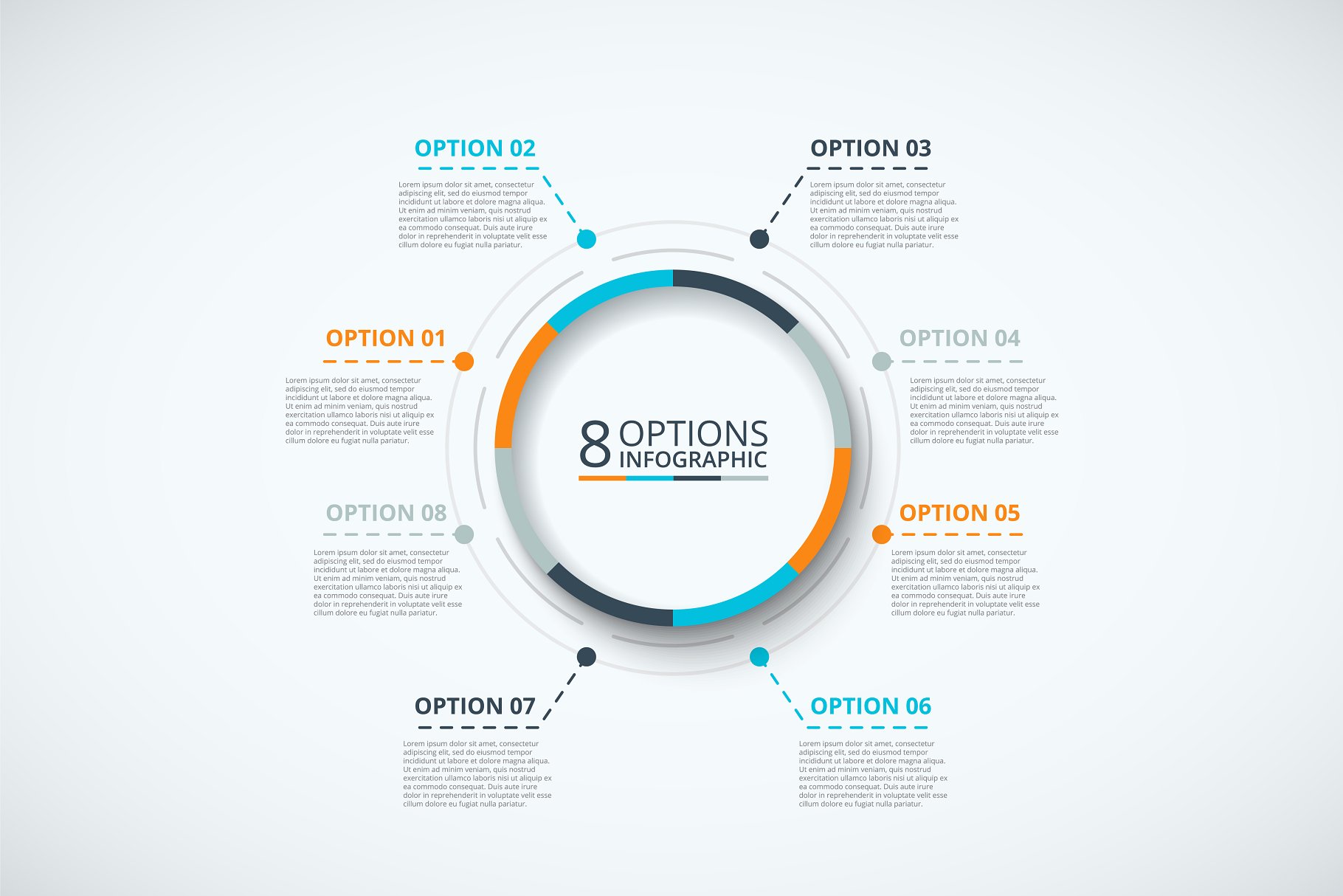 信息图表PPT素材 Infographics template set v.24