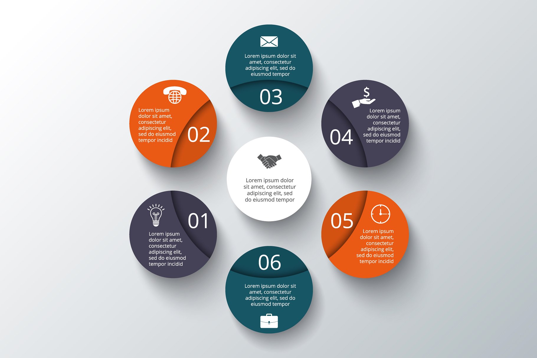大数据PPT模板 Infographics template set v.11