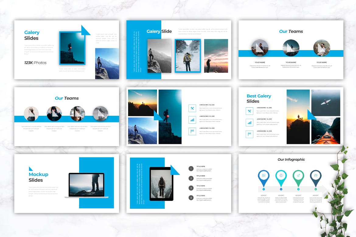 户外冒险PPT模板 个人简历ppt模板 精美ppt模板