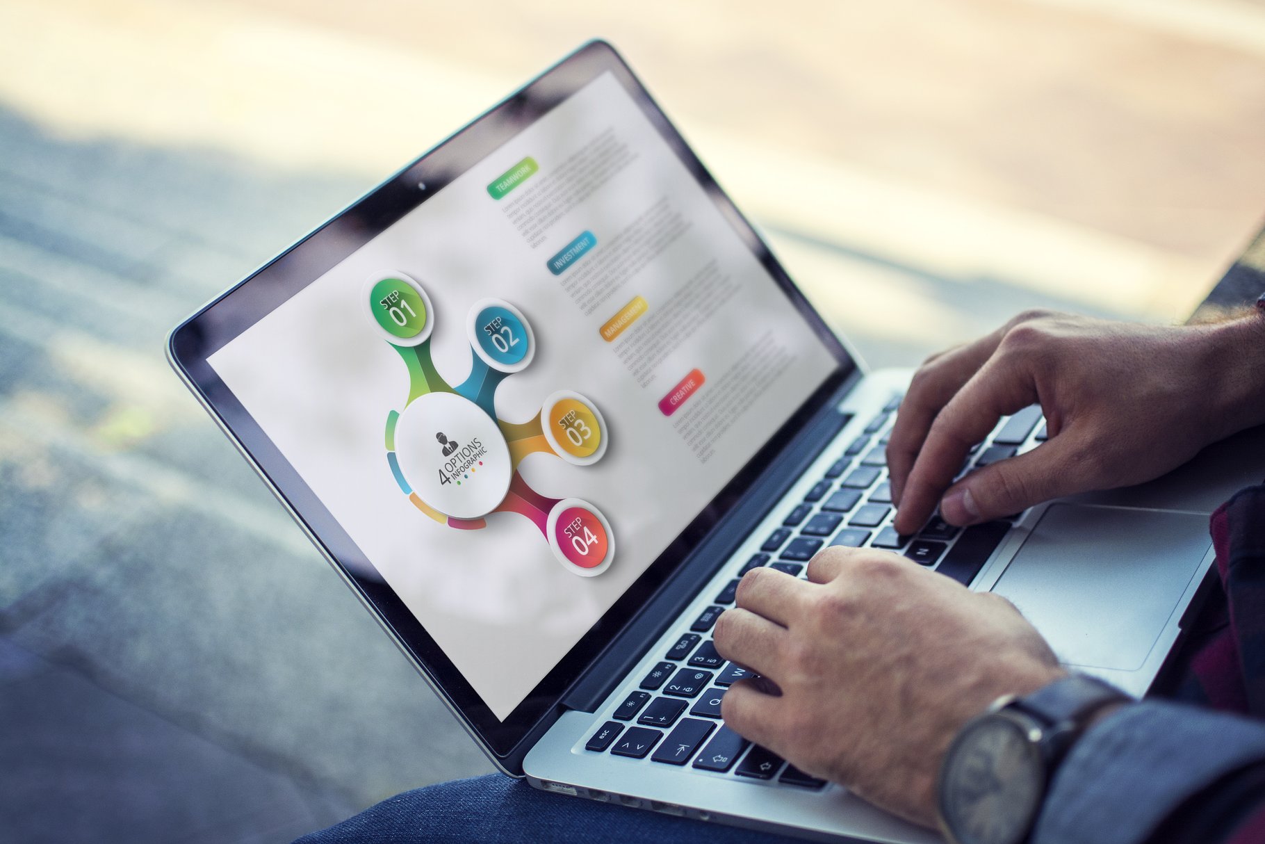 信息图表ppt素材模板 Diagrams for business infographic v2