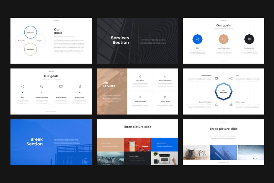 激情主题模板+礼品 Passion Keynote Template + GIFT