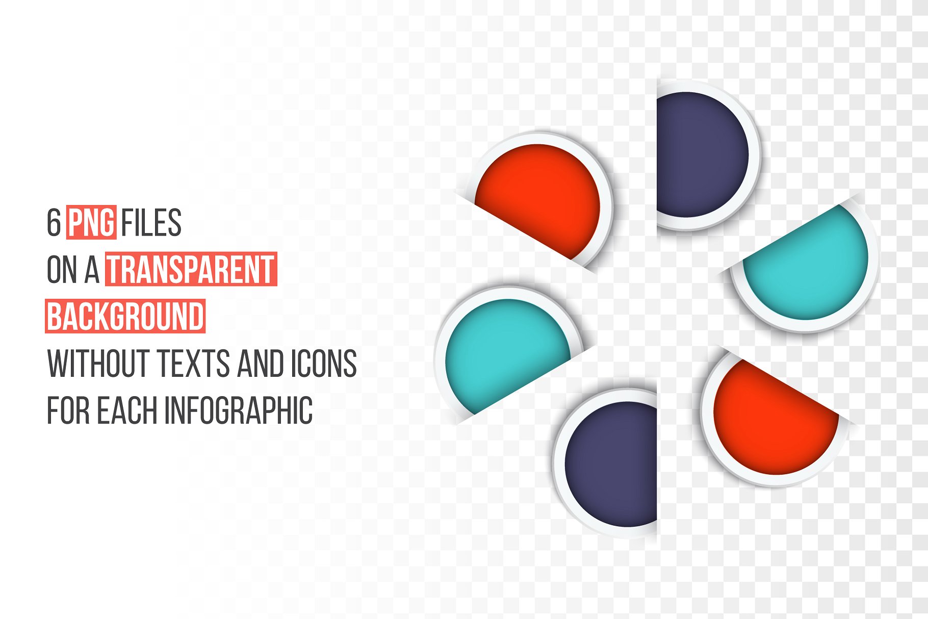 PPT信息图表素材模板 Infographics template set v.36