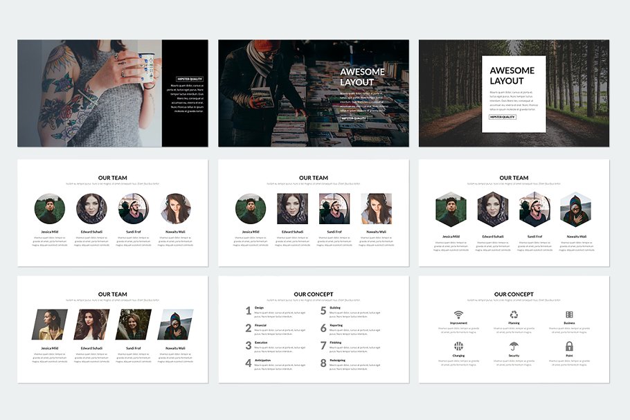 优雅的幻灯片模板下载 Elegant Powerpoint