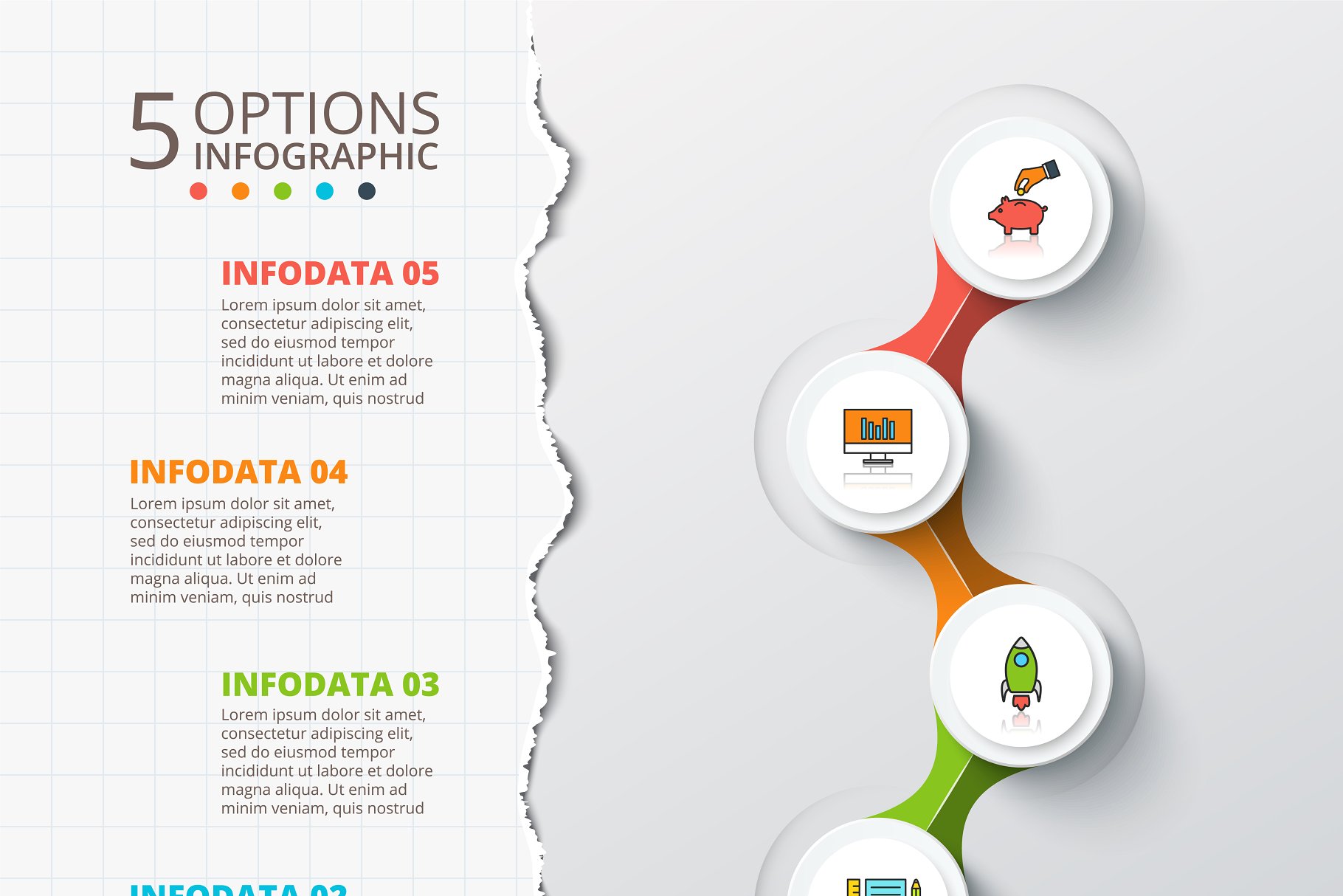 ppt信息图表素材模板 Diagrams for business infographic v3