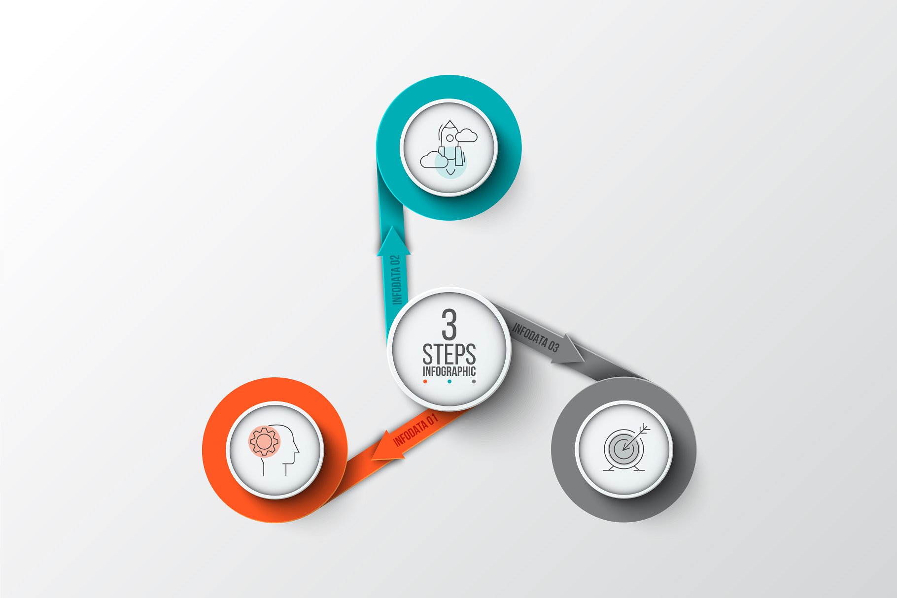 图表图形素材ppt模板 Infographics template set v.37