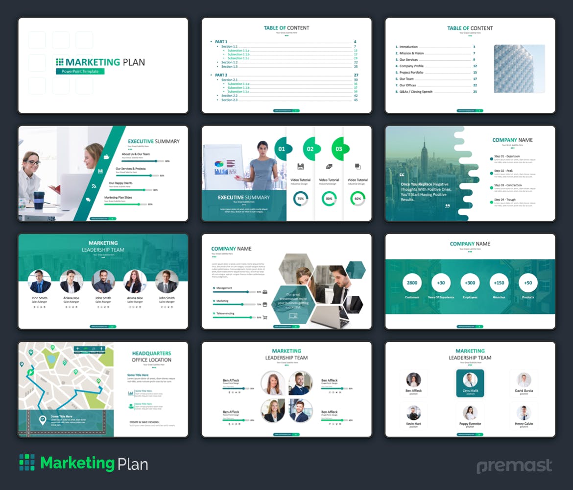 时尚高端多用途的高品质SWOT分析市场营销powerpoint幻灯片演示模板（pptx）