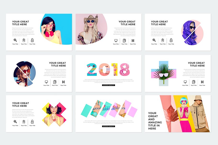 现代风格ppt素材模板 Modern Keynote Template