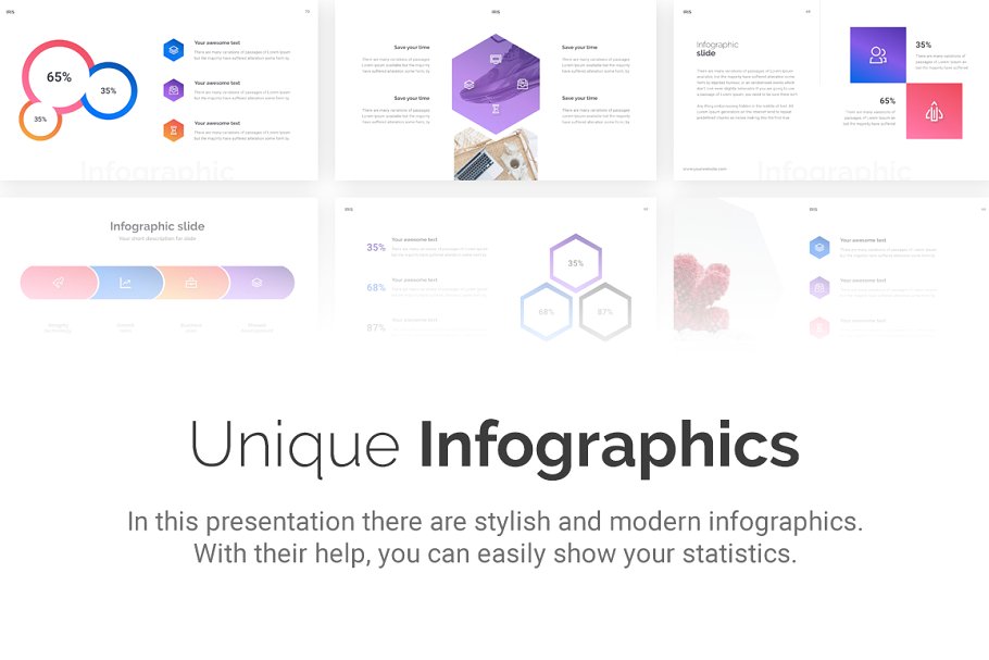 极简主义ppt模板下载 IRIS | Minimal Keynote Template