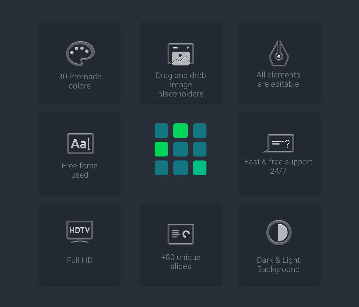 时尚高端多用途的高品质SWOT分析市场营销powerpoint幻灯片演示模板(pptx)