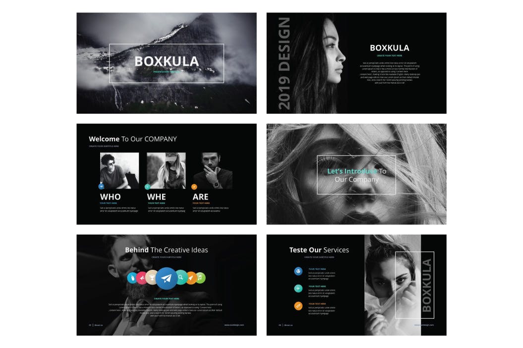 时尚酷炫深色PPT模板 ppt简洁模板 精美商务ppt模板下载 总结ppt模板