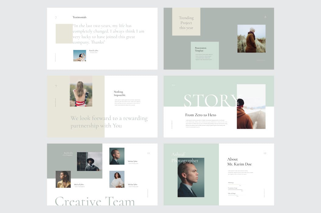 简约风格PPT模板ppt素材简洁的ppt模板