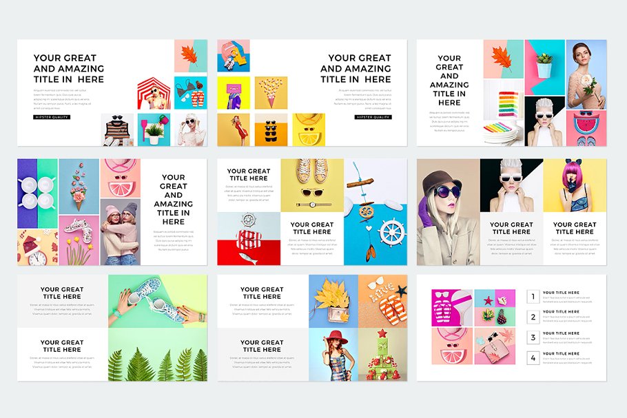 现代风格ppt素材模板 Modern Keynote Template
