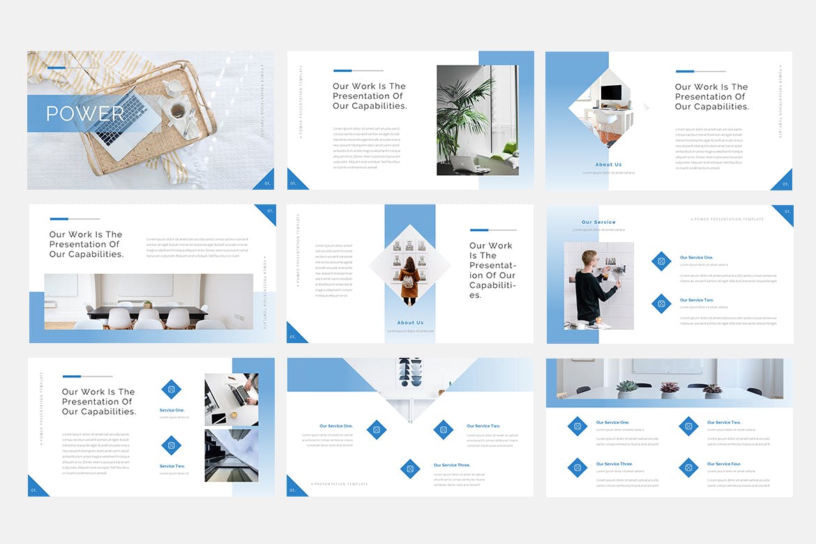 时尚高端简约多用途的高品质Google Slides谷歌幻灯片演示模板（pptx）