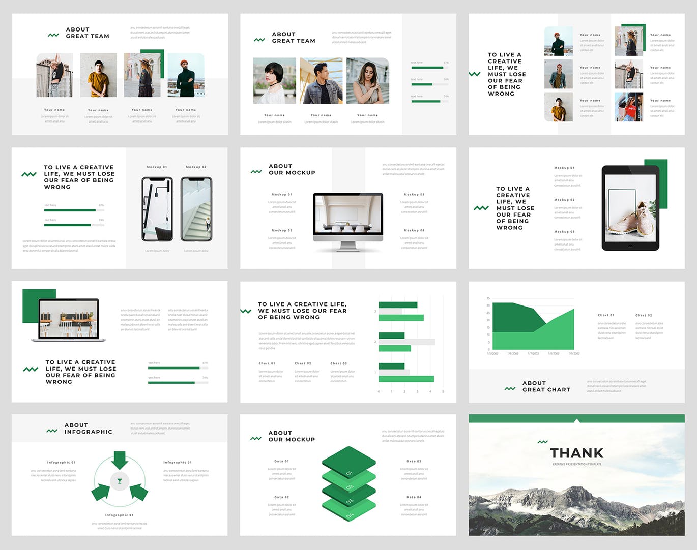 时尚高端优雅清新简约多用途的高品质GoogleSlides谷歌幻灯片powerpoint演示模板（pptx）