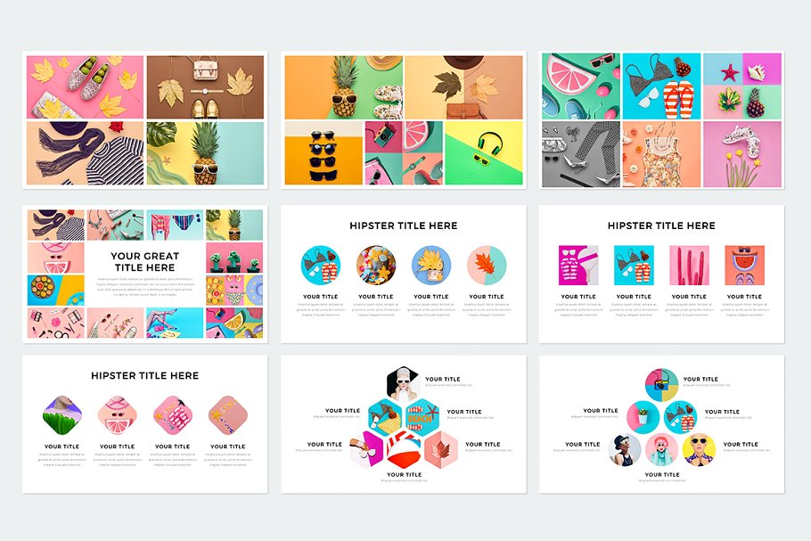 现代风格ppt素材模板 Modern Keynote Template