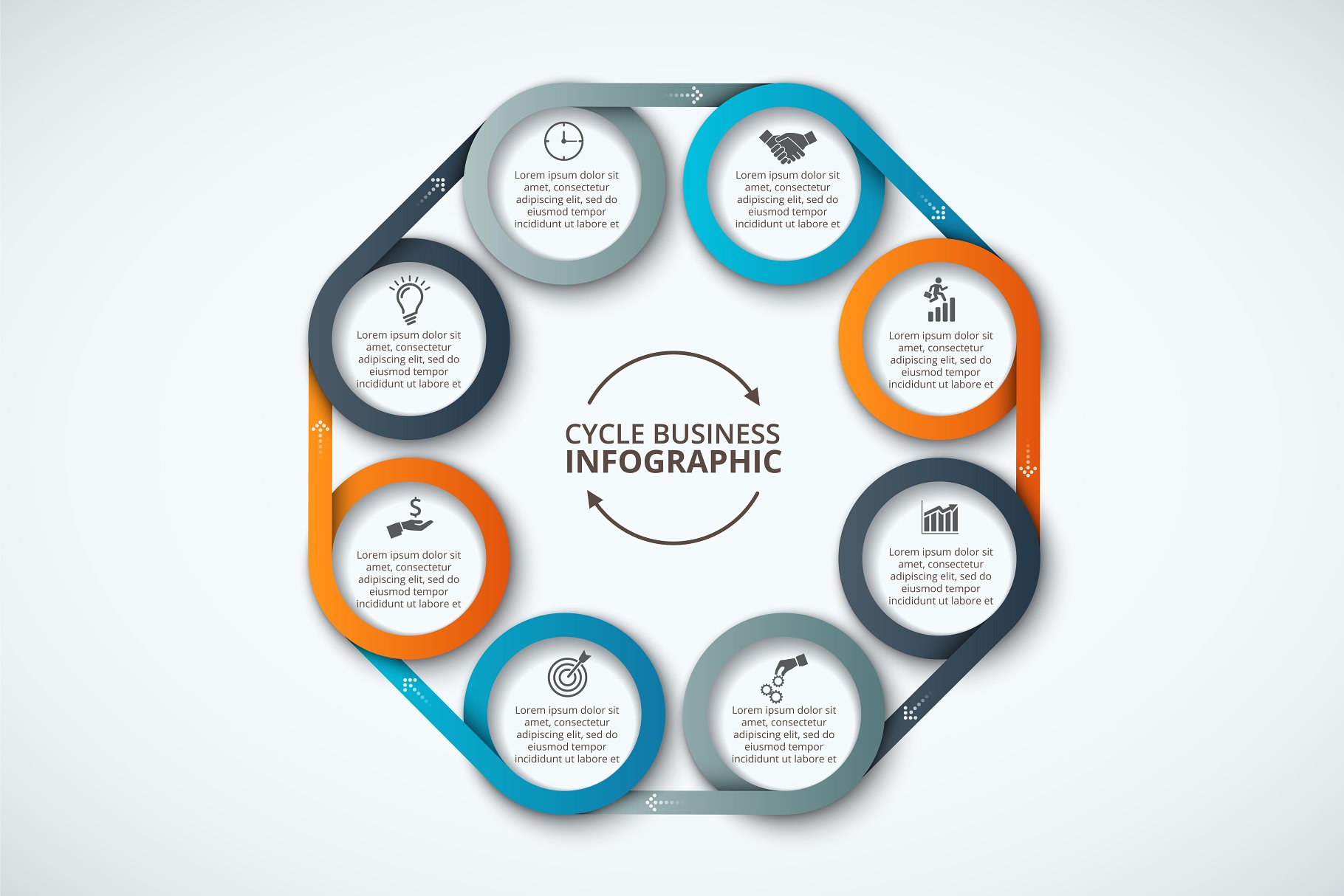 信息图表PPT素材模板集 Infographics template set v.22