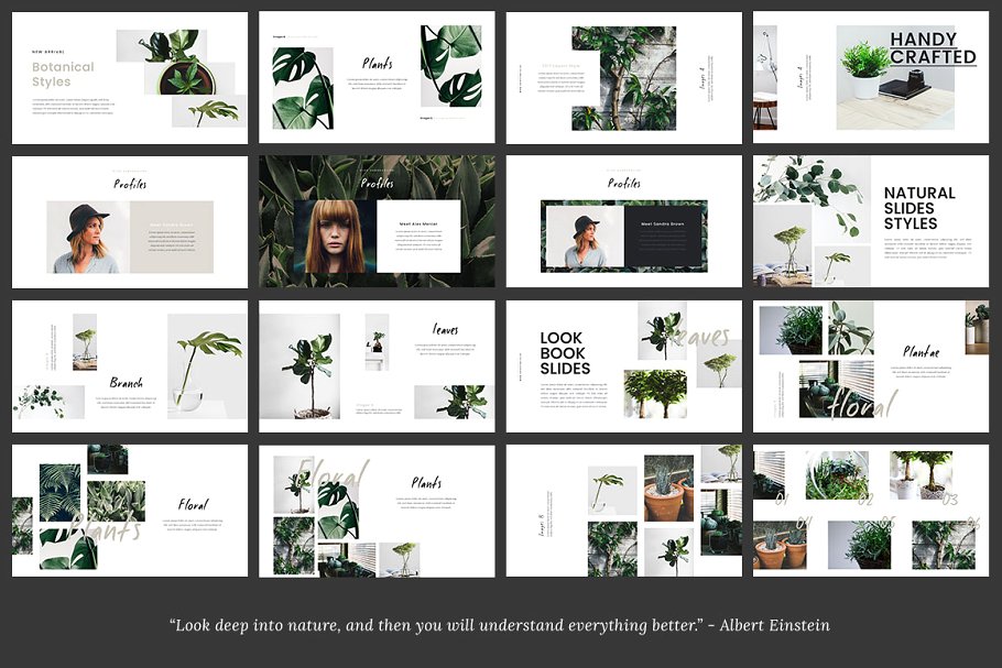 时尚ppt模板 FYLORA Lookbook Powerpoint Template