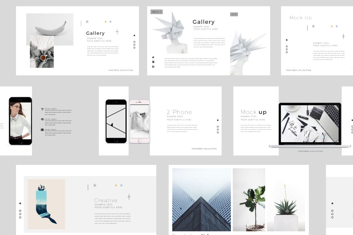 个性时尚的PPT模板精美ppt模板工作总结ppt模板