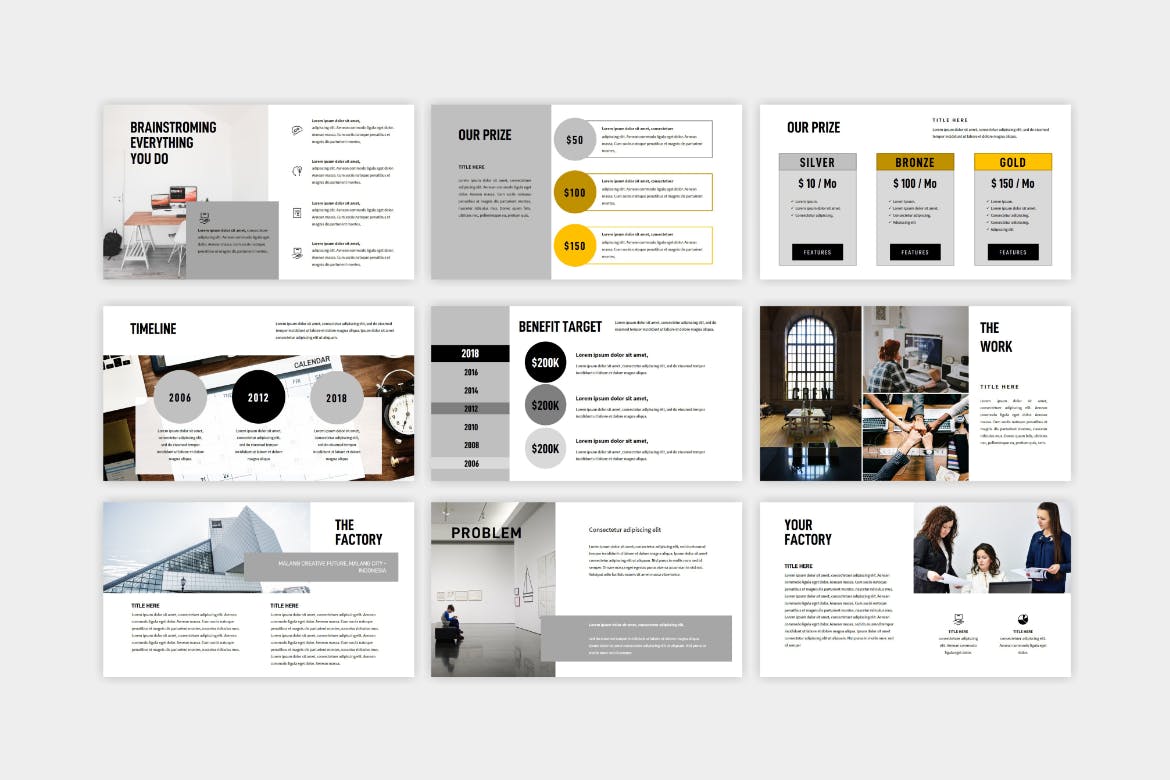 时尚PPT模板工作汇报ppt模板