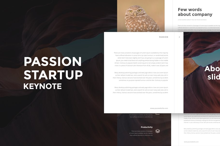 激情主题模板+礼品 Passion Keynote Template + GIFT