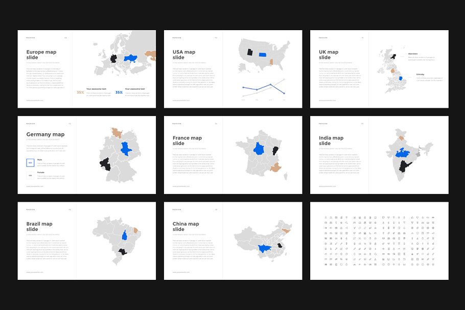 激情主题模板+礼品 Passion Keynote Template + GIFT