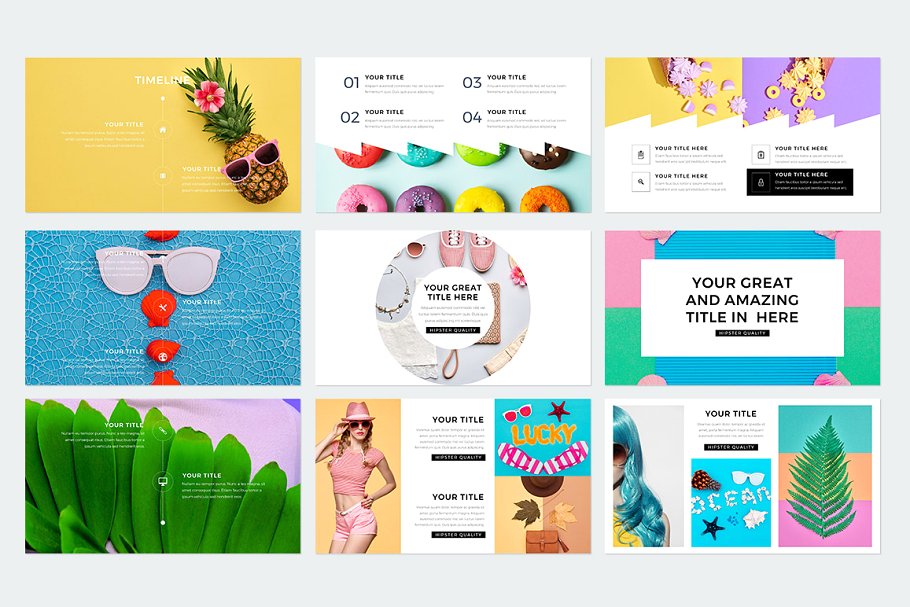 现代风格ppt素材模板 Modern Keynote Template
