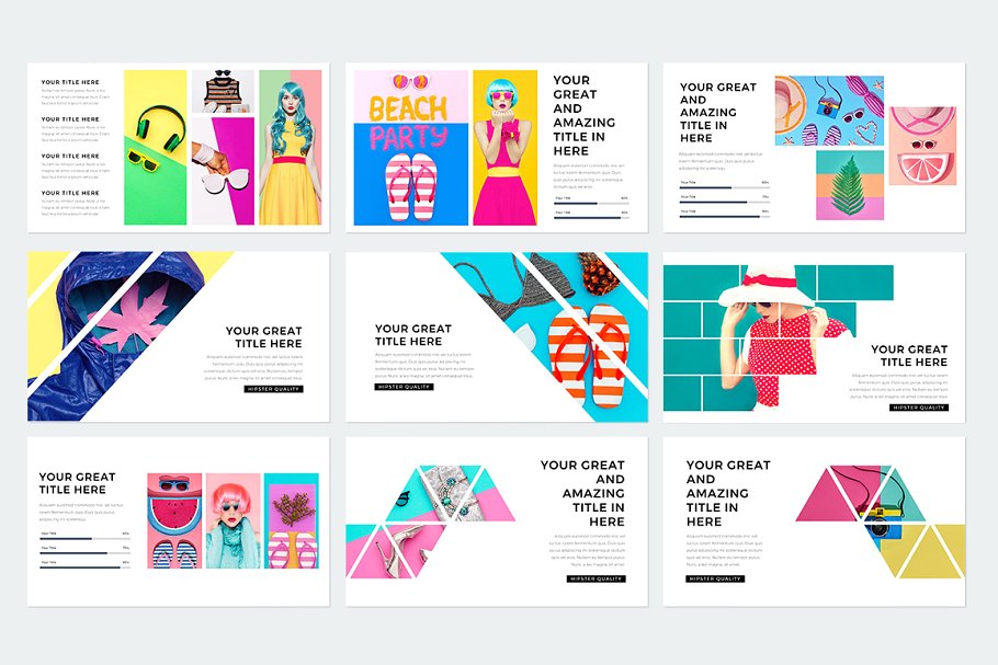 现代风格ppt素材模板 Modern Keynote Template