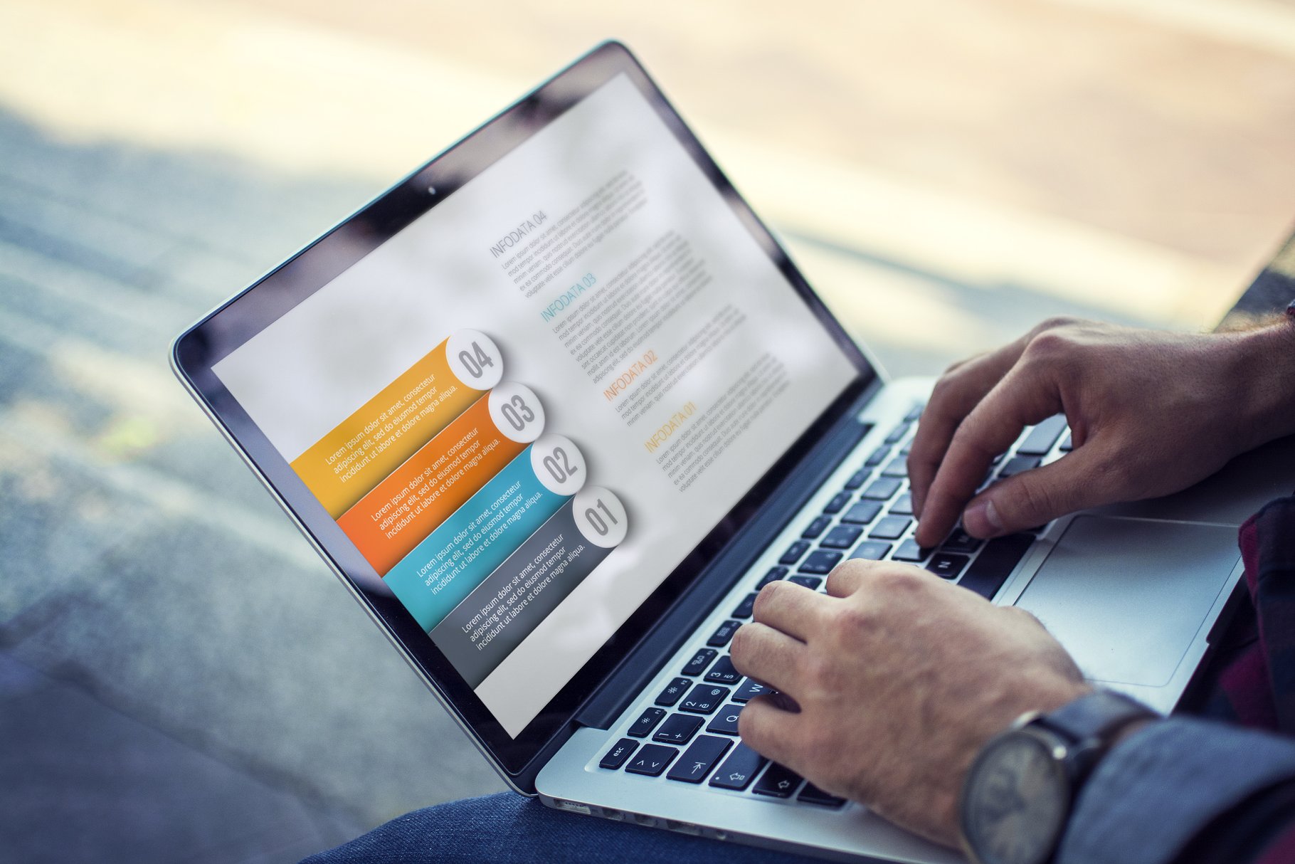 数据图表PPT模板 Diagrams for business infographic v7