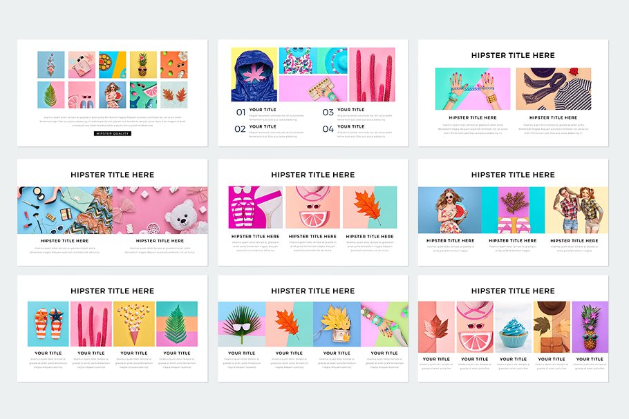 现代风格ppt素材模板 Modern Keynote Template