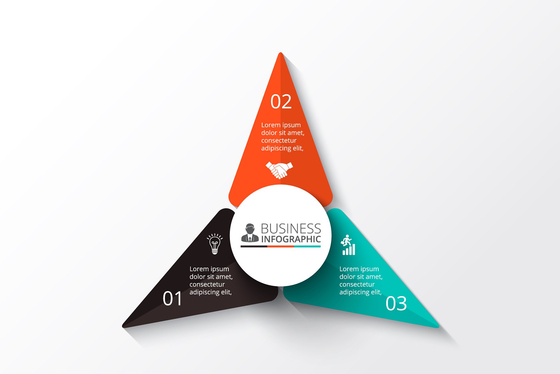 信息图表PPT素材 Infographics template set v.5