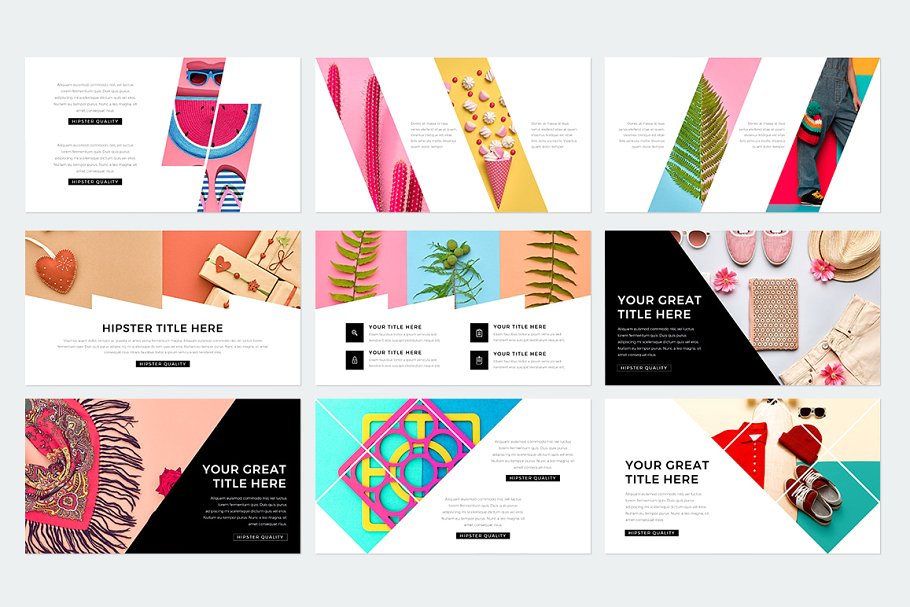 现代风格ppt素材模板 Modern Keynote Template