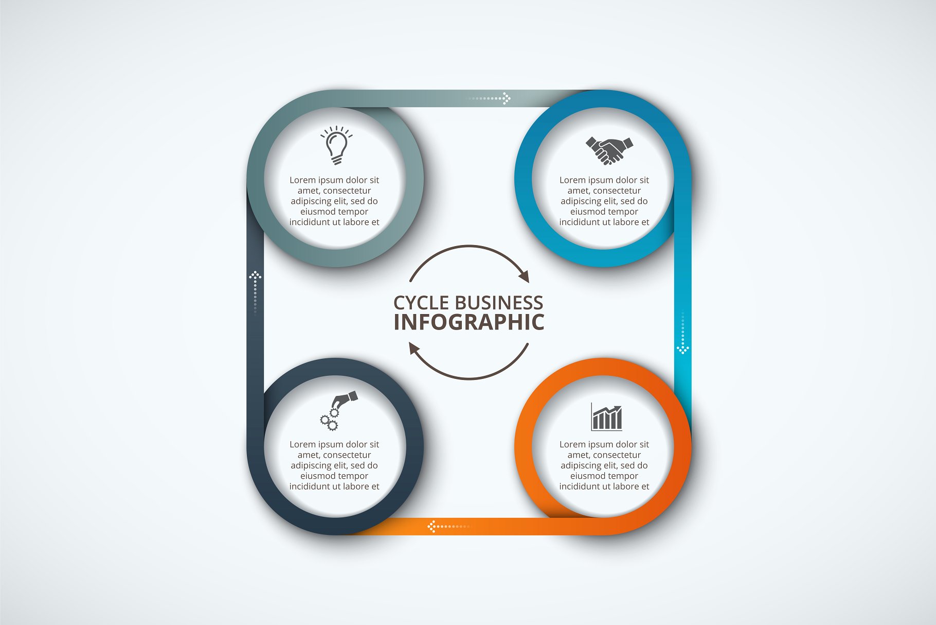 信息图表PPT素材模板集 Infographics template set v.22