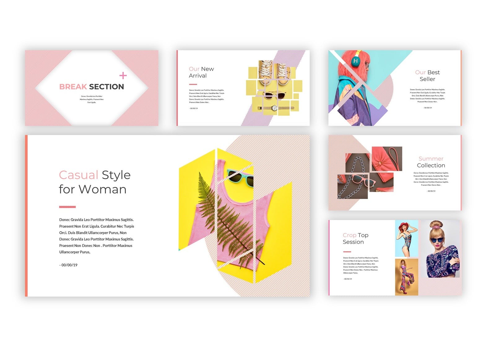 粉色时尚女性产品PPT模板 工作汇报ppt模板 ppt模板 下载