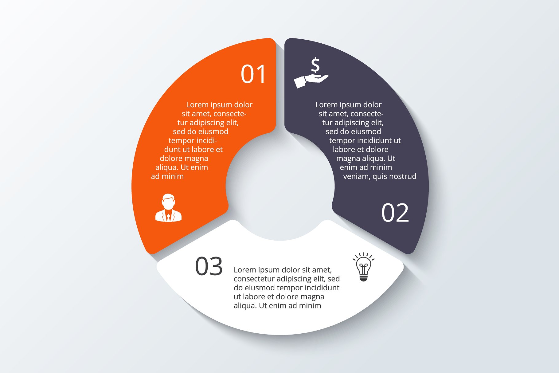 信息图标数据展示ppt模板 Infographics template set v.8