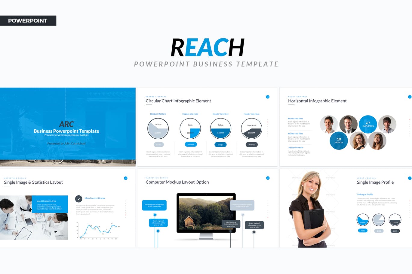 清新简约时尚多用途的专业powerpoint幻灯片演示模板（pptx）