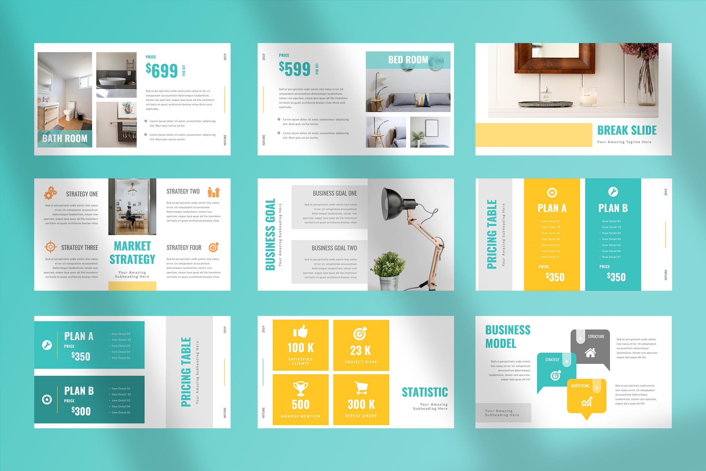 清新风格居家家具产品PPT下载ppt模板ppt 模板工作报告ppt模板