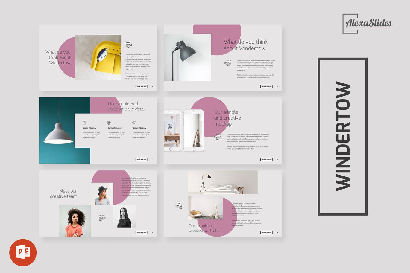 PPT | 高级灰高品质独特创意设计理念商业品牌拼色幻灯片模板