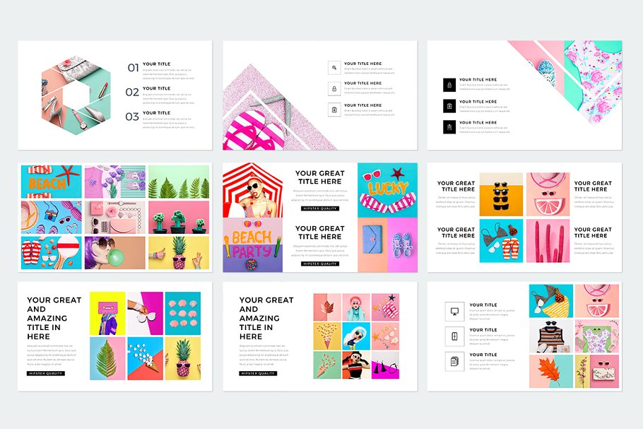 现代风格ppt素材模板 Modern Keynote Template