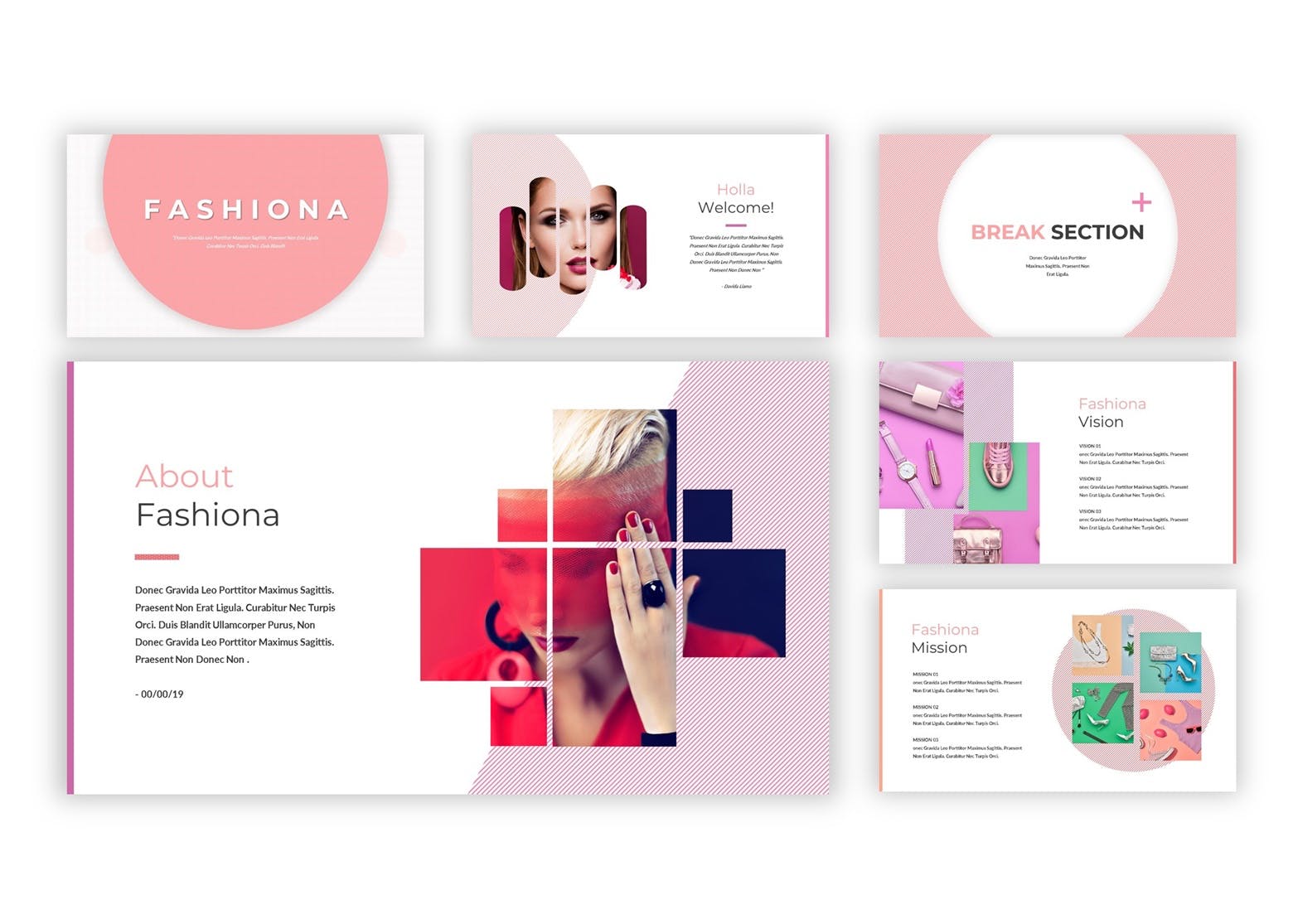 粉色时尚女性产品PPT模板 工作汇报ppt模板 ppt模板 下载