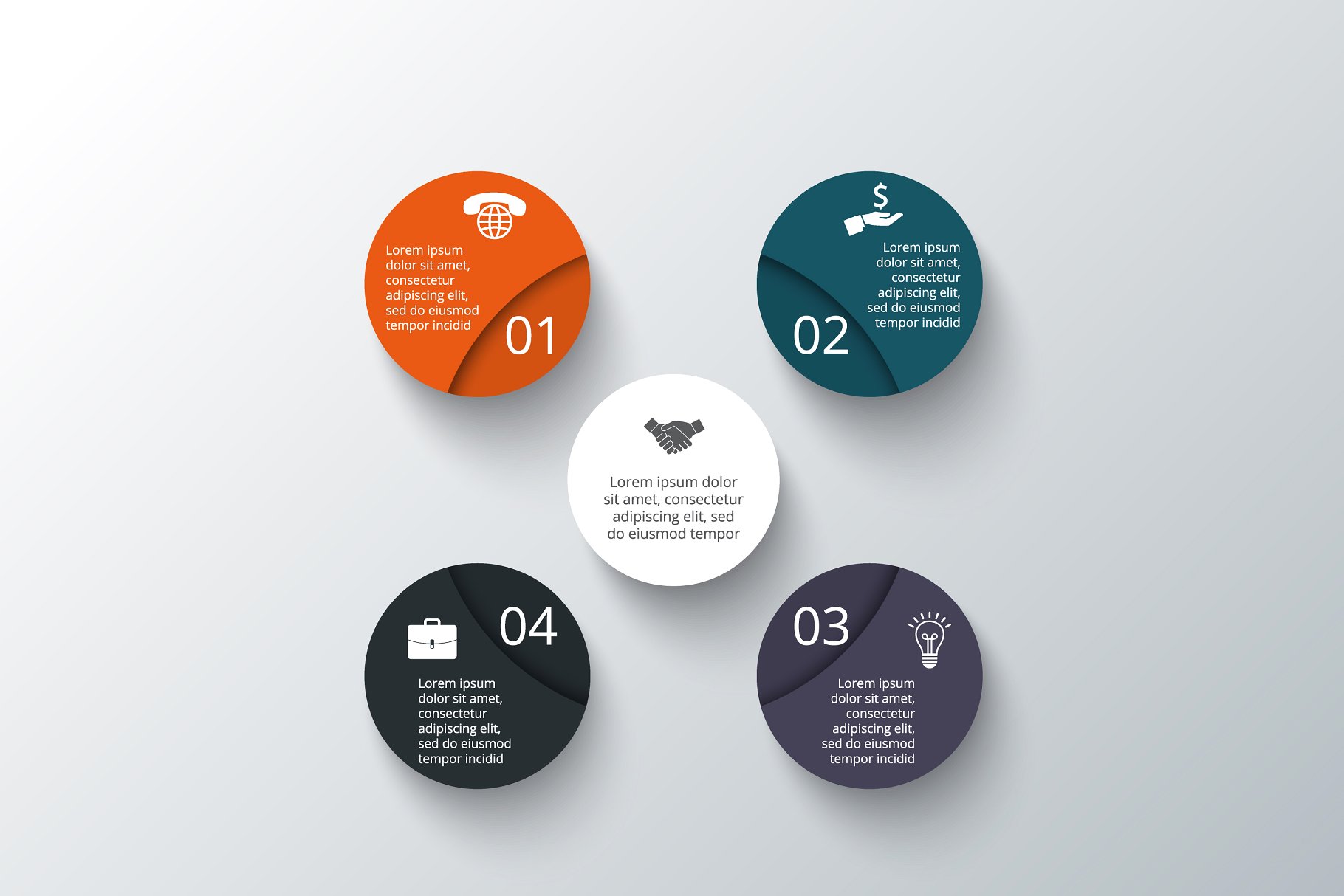 大数据PPT模板 Infographics template set v.11