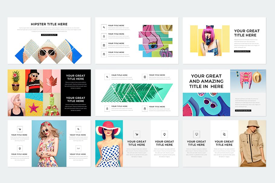 现代风格ppt素材模板 Modern Keynote Template