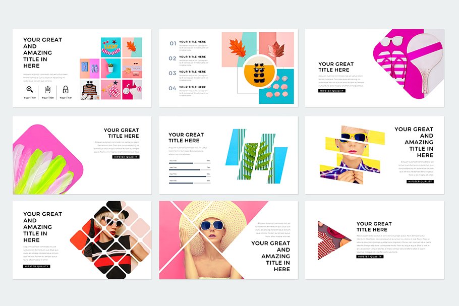 现代风格ppt素材模板 Modern Keynote Template