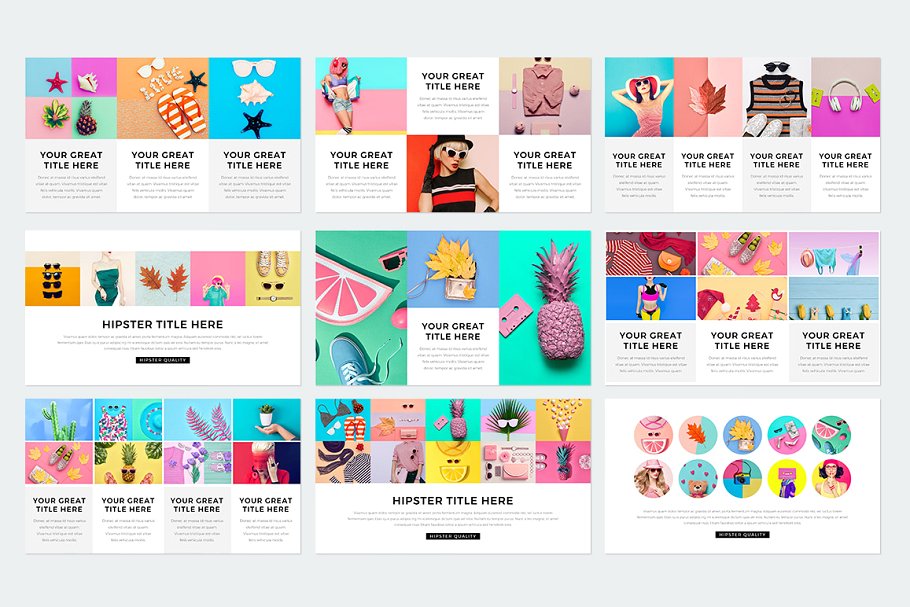 现代风格ppt素材模板 Modern Keynote Template