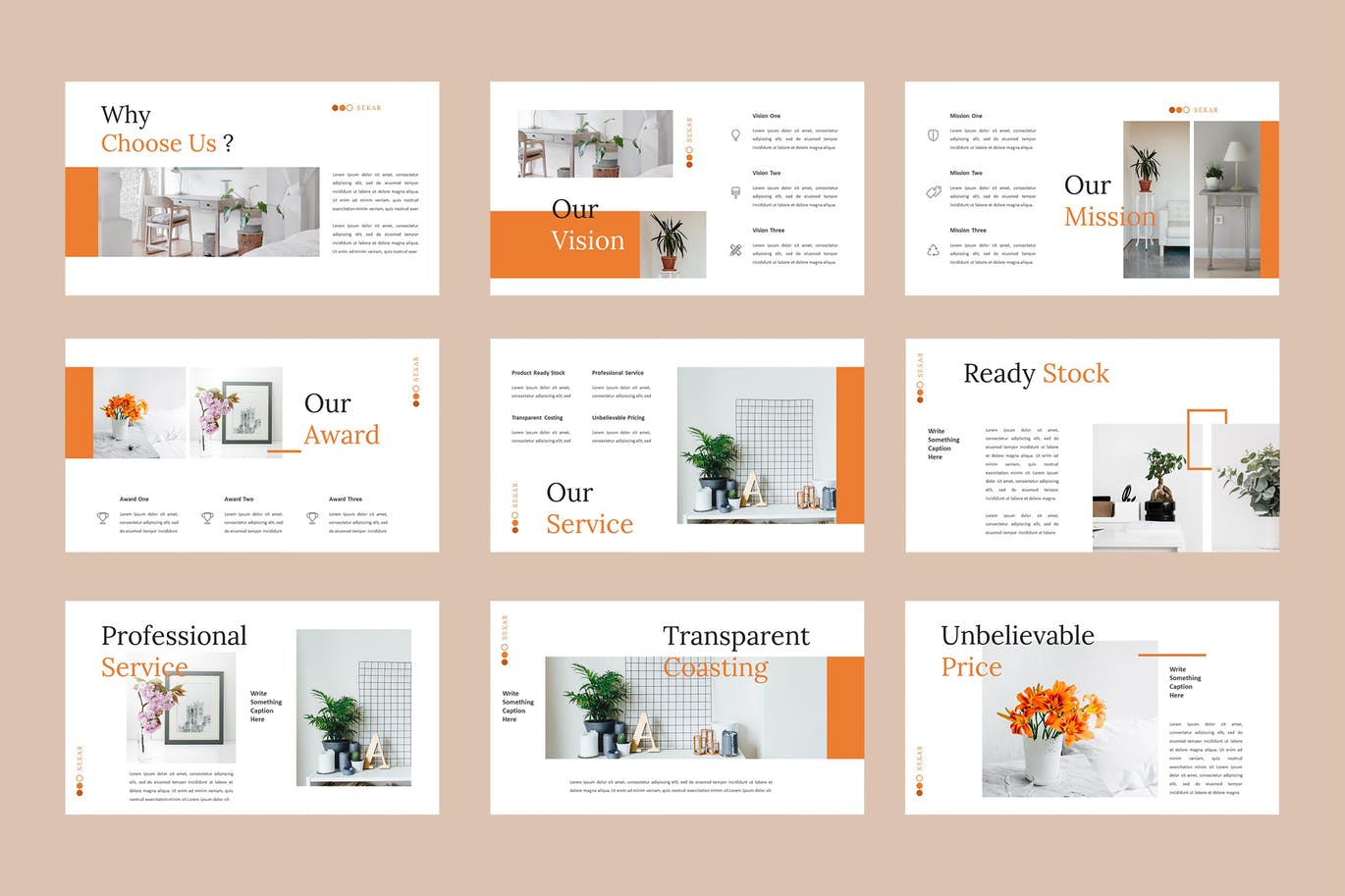 优雅时尚高端简约高品质Google Slides幻灯片powerpoint演示模板（pptx）