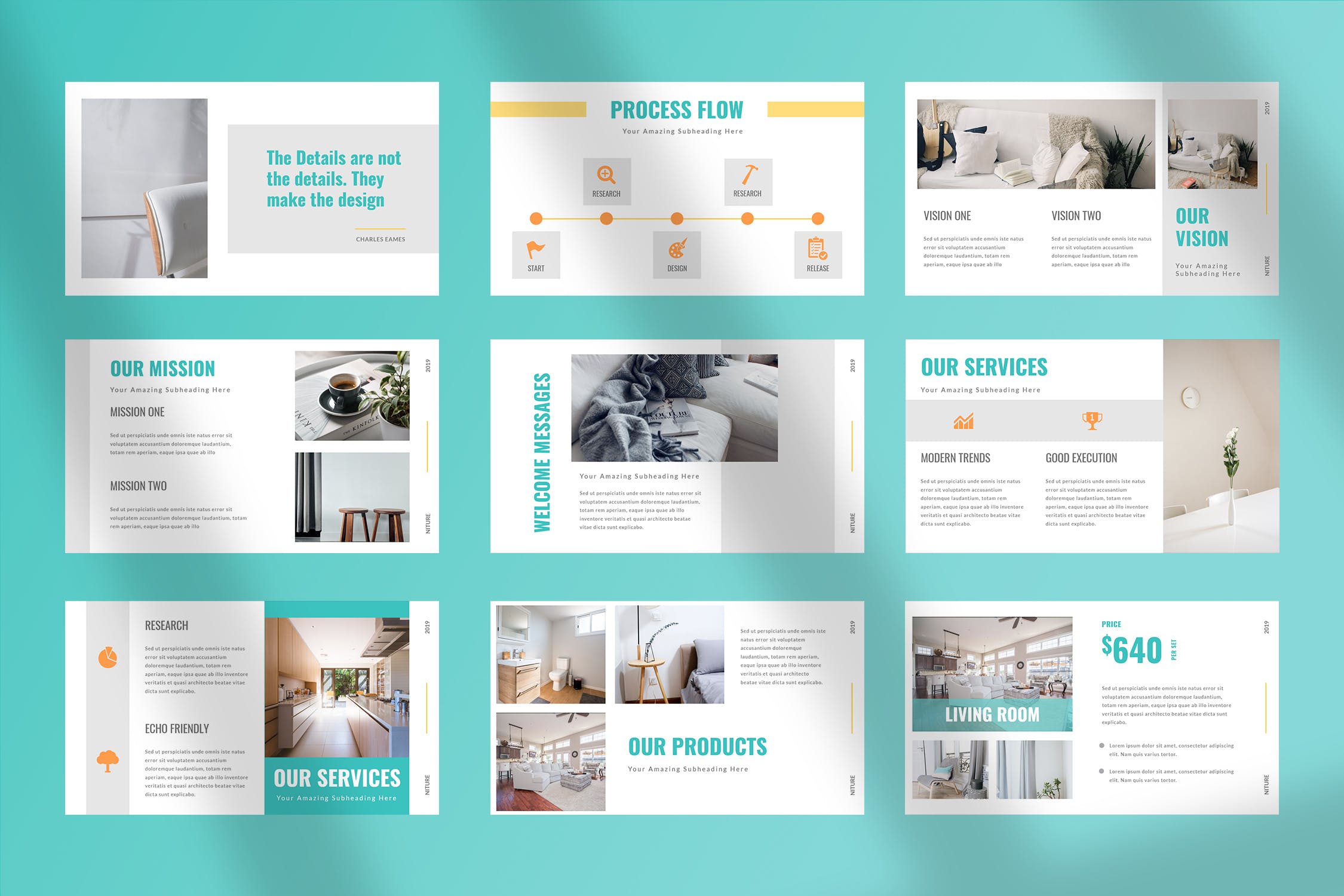 清新风格居家家具产品PPT下载ppt模板ppt 模板工作报告ppt模板