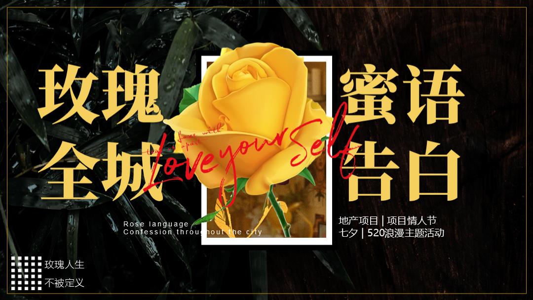 2024地产项目情人节（玫瑰密语  全城告白主题）活动策划方案-50P.pptx