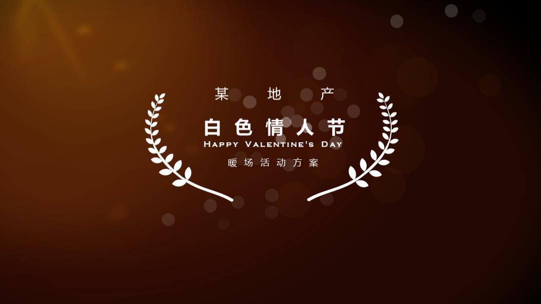 地产白色情人节暖场活动方案.ppt