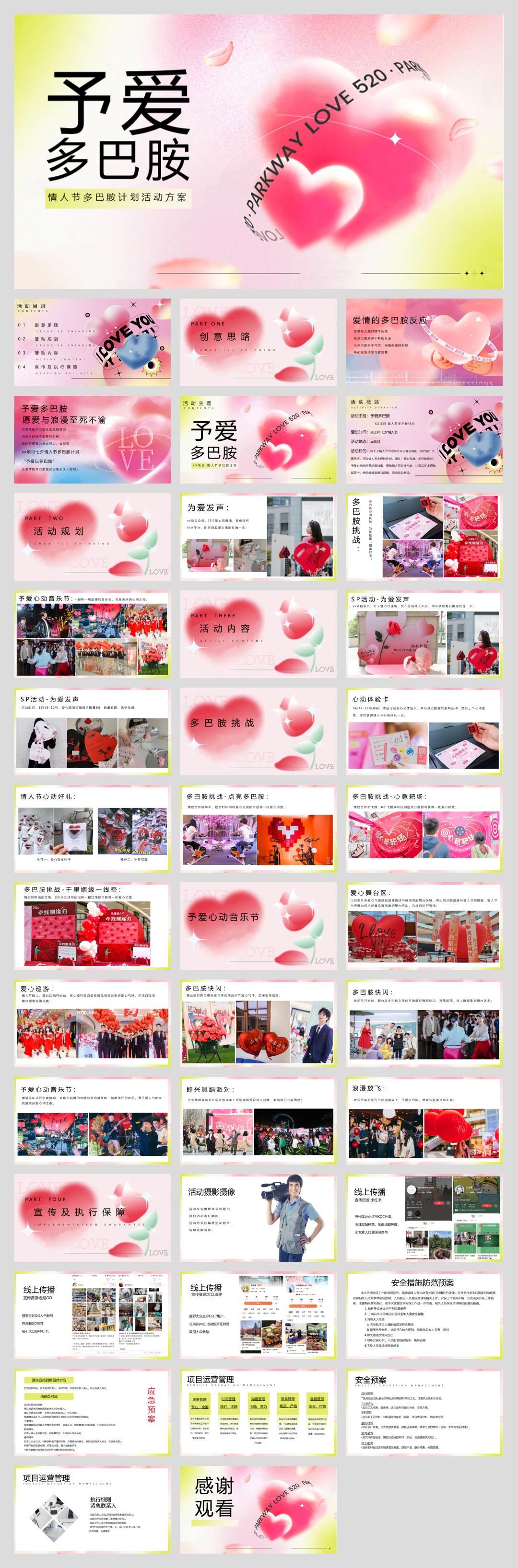七夕情人节多巴胺计划予爱多巴胺主题活动策划方案.pptx